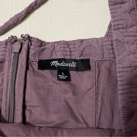 MADEWELL Women’s Floral Quilted Puff-Sleeve Doll Mini Dress in Fig Multi Jaq Lg - Picture 13 of 15